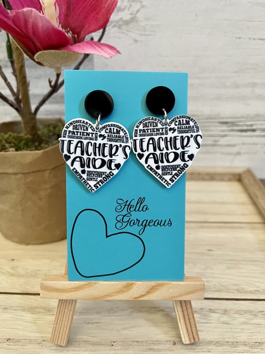 Teacher Aide Dangle Earrings
