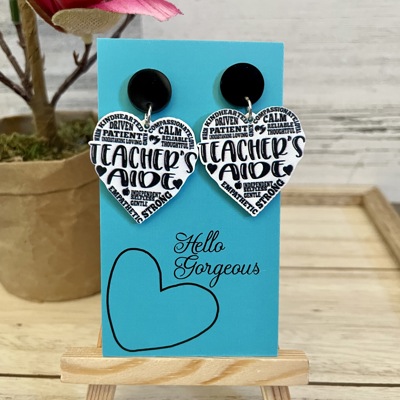 Teacher Aide Dangle Earrings