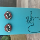  Vampire Lip Stud Earring 