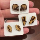  Football Wood Earrings