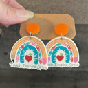 Blue Teacher Earrings