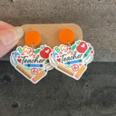 Multicolored Teacher Earrings