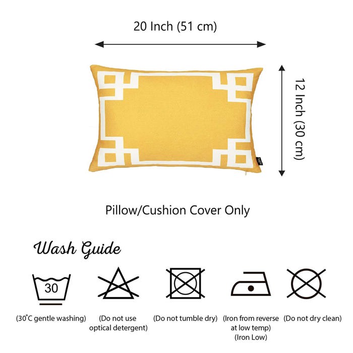 Decorative Geometric Single Throw Pillow Cover for Couch, Bedding