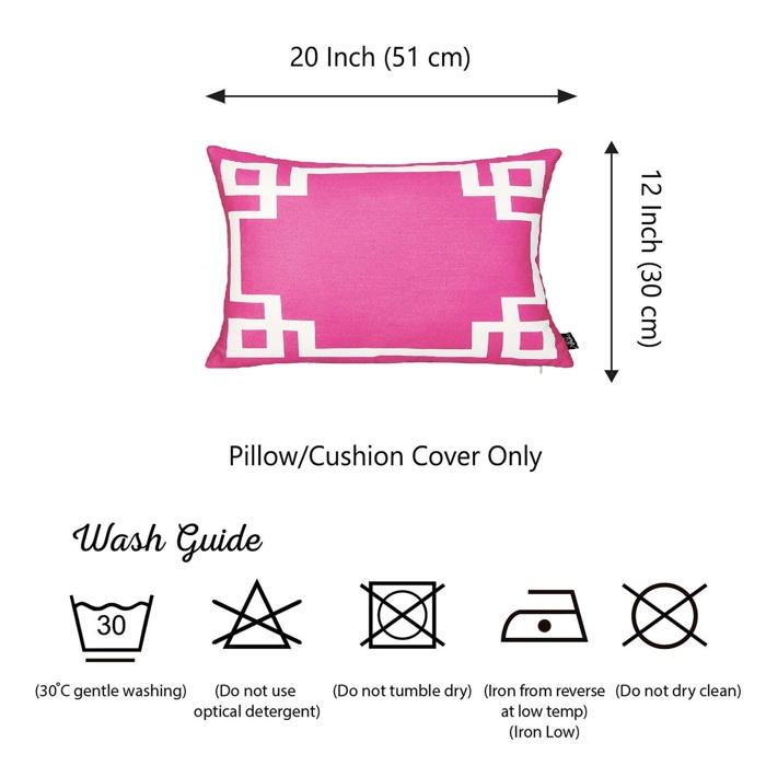 Decorative Geometric Single Throw Pillow Cover for Couch, Bedding