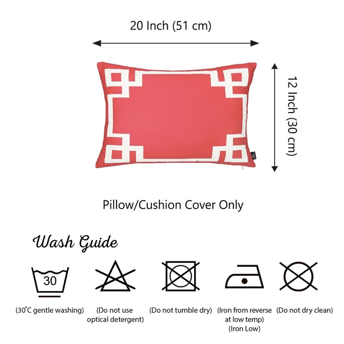 Decorative Geometric Single Throw Pillow Cover for Couch, Bedding