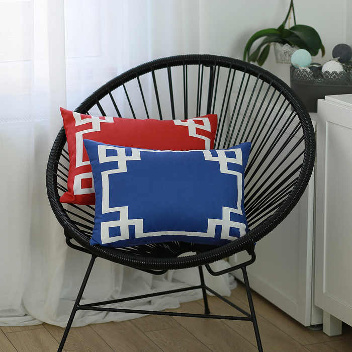 Decorative Geometric Single Throw Pillow Cover for Couch, Bedding