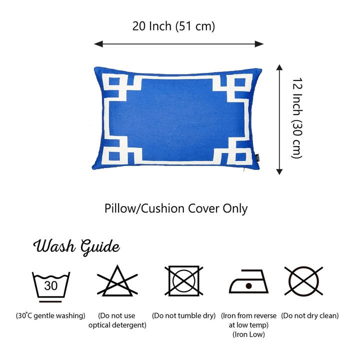 Decorative Geometric Single Throw Pillow Cover for Couch, Bedding