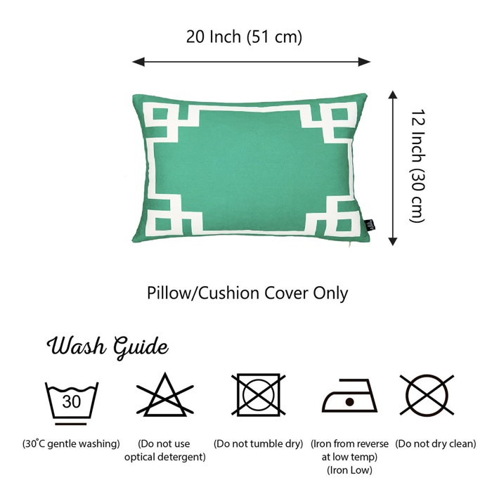 Decorative Geometric Single Throw Pillow Cover for Couch, Bedding