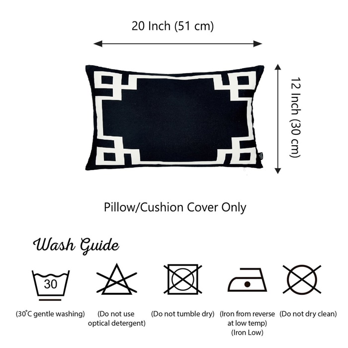 Decorative Geometric Single Throw Pillow Cover for Couch, Bedding