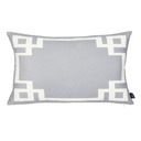 Lumbar 12" x 20" Gray & White Decorative Geometric Single Throw Pillow Cover for Couch, Bedding