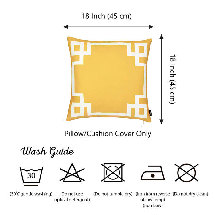 Decorative Geometric Single Throw Pillow Cover for Couch, Bedding