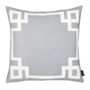 Square 18" x 18" Gray & White Decorative Geometric Single Throw Pillow Cover for Couch, Bedding