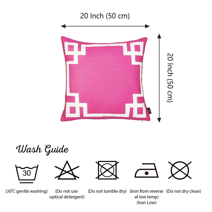 Decorative Geometric Single Throw Pillow Cover for Couch, Bedding