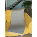 Black 2-piece Handwoven Throw Blanket 40" x 70" Turkish Cotton 100% with Tassels for Couch, Sofa, Bedding