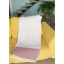 Red 2-piece Handwoven Throw Blanket 40" x 70" Turkish Cotton 100% with Tassels for Couch, Bedding