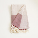 Red 2-piece Handwoven Throw Blanket 40" x 70" Turkish Cotton 100% with Tassels for Couch, Bedding