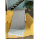 Blue Single Handwoven Throw Blanket 40" x 70" Turkish Cotton 100% with Tassels for Couch, Sofa
