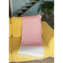Red 2-piece Handwoven Throw Blanket 40" x 70" Turkish Cotton 100% with Tassels for Couch, Sofa