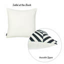 Square 18" x 18" Black, White Decorative Geometric Diagonal Set of 2 Throw Pillow Cover 18" in. x 18" in. Square for Couch, Bedding