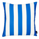 Blue Single Decorative Geometric Stripe Throw Pillow Cover 18" in. x 18" in. Square for Couch, Bedding