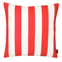 Red Single Decorative Geometric Stripe Throw Pillow Cover 18" in. x 18" in. Square for Couch, Bedding