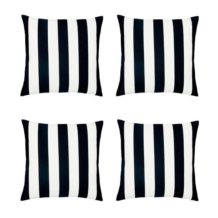 Decorative Geometric Stripe Throw Pillow Cover 18" in. x 18" in. Square for Couch, Bedding