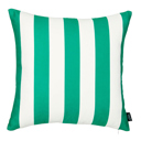 Green Single Decorative Geometric Stripe Throw Pillow Cover 18" in. x 18" in. Square for Couch, Bedding