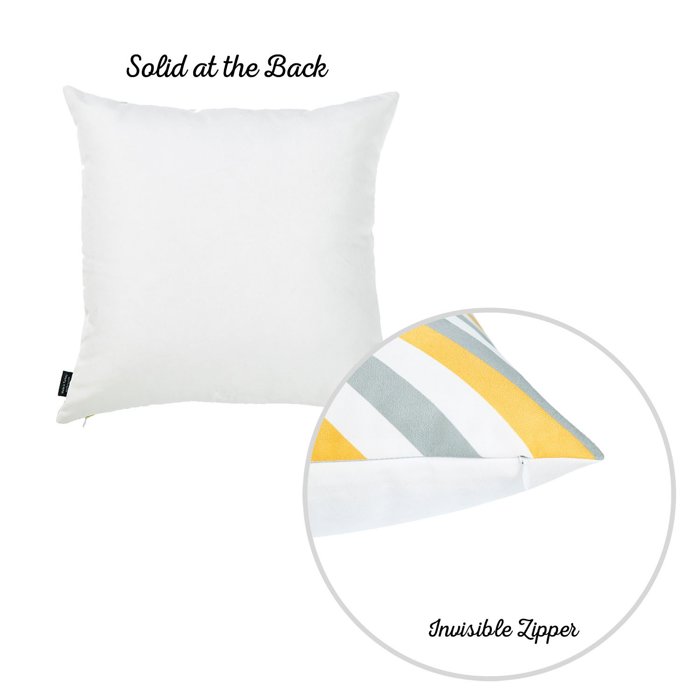 Decorative Geometric Flashback Throw Pillow Cover 18" x 18"