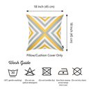 Design 1 4-piece Decorative Geometric Flashback Throw Pillow Cover 18" x 18"