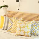 Design 1 4-piece Decorative Geometric Flashback Throw Pillow Cover 18" x 18"