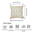 Circuit 4-piece Decorative Geometric Flashback Throw Pillow Cover 18" x 18"