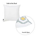 Mixed 4-piece Decorative Geometric Flashback Throw Pillow Cover 18" x 18"