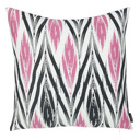 Black & Pink Geometric Decorative Throw Pillow Cover 18" in. x 18" in.  Square for Couch, Bedding
