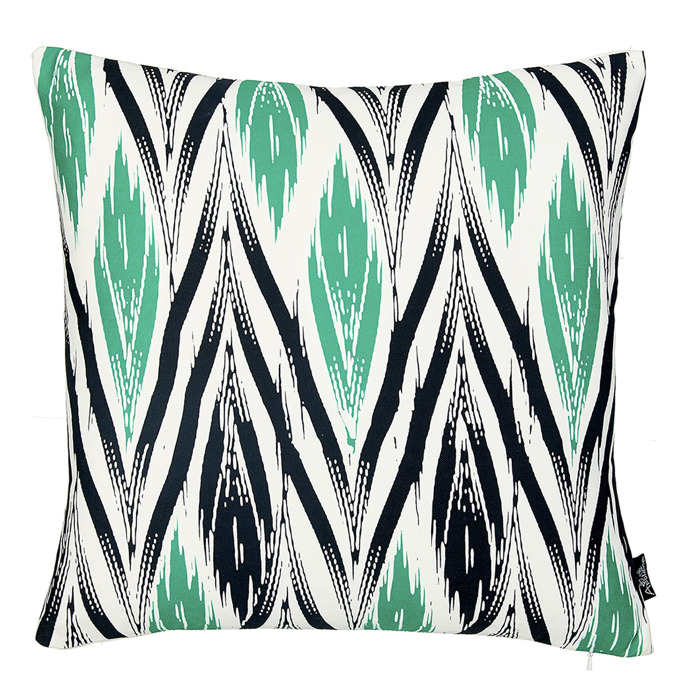 Geometric Decorative Throw Pillow Cover 18" in. x 18" in.  Square for Couch, Bedding