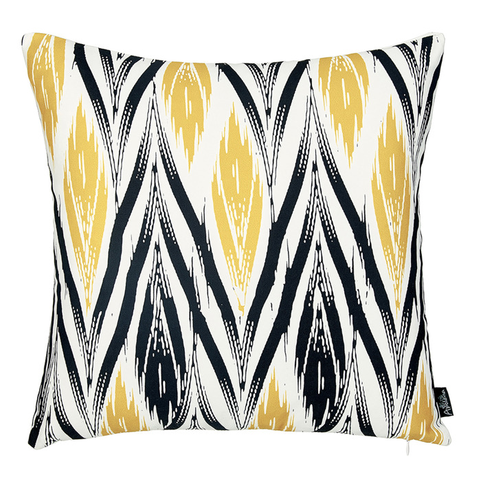 Geometric Decorative Throw Pillow Cover 18" in. x 18" in.  Square for Couch, Bedding