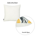 Black & Yellow Geometric Decorative Throw Pillow Cover 18" in. x 18" in.  Square for Couch, Bedding