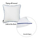 Octopus 4-piece Nautical Coastal Decorative Throw Pillow Cover 18" in. x 18" in. Square 