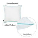 Sea Shine Single Nautical Coastal Decorative Throw Pillow Cover 18" in. x 18" in. Square 