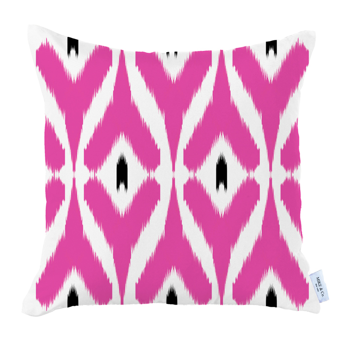 Ikat Lumbar 12"x 20" & Square 18"x 18" Boho Throw Pillow Covers Sets