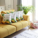 Design 1 4-piece Decorative Fall Thanksgiving Throw Pillow Cover Sunflowers 18" x 18" Lumbar & Square for Couch, Bedding