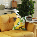 Design 2 Single Decorative Fall Thanksgiving Throw Pillow Cover Sunflowers 18" x 18" Lumbar & Square for Couch, Bedding