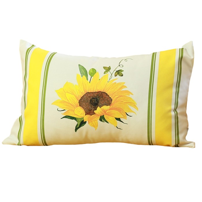 Decorative Fall Thanksgiving Throw Pillow Cover Sunflowers 18" x 18" Lumbar & Square for Couch, Bedding