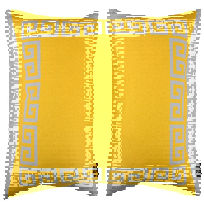 Decorative Throw Pillow Cover Greek Key Square & Lumbar for Couch, Bedding