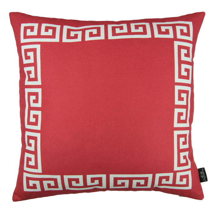 Decorative Throw Pillow Cover Greek Key Square & Lumbar for Couch, Bedding