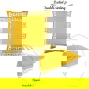 Yellow, White - 20x20 4-piece Decorative Throw Pillow Cover Greek Key Square & Lumbar for Couch, Bedding