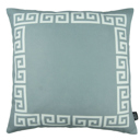 Gray, White - 20x20 Single Decorative Throw Pillow Cover Greek Key Square & Lumbar for Couch, Bedding