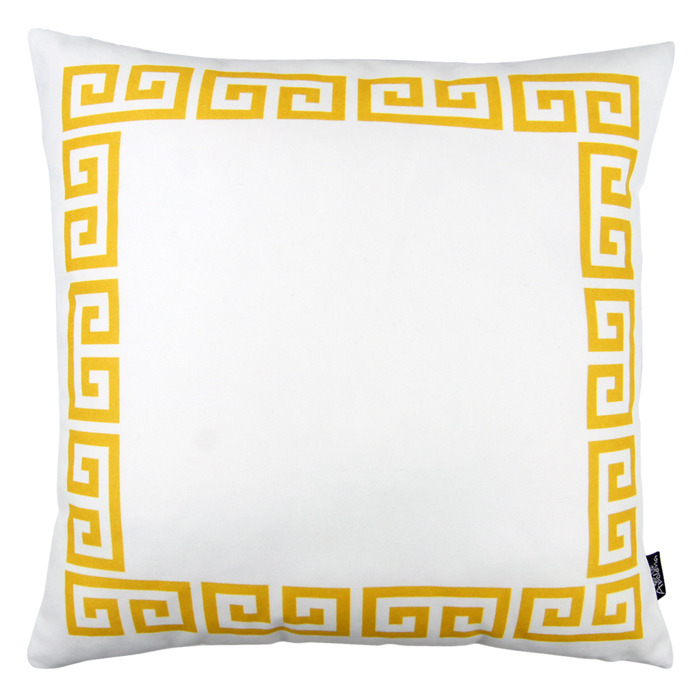 Decorative Throw Pillow Cover Greek Key Square & Lumbar for Couch, Bedding