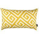 Yellow - 12x20 Single Decorative Throw Pillow Cover Greek Key Square & Lumbar for Couch, Bedding