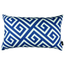 Blue - 12x20 Single Decorative Throw Pillow Cover Greek Key Square & Lumbar for Couch, Bedding