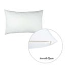 White 12X20" Honey Set of 2 Decorative Throw Pillow Cover Solid Color Lumbar & Square Pillowcase for Couch, Bedding